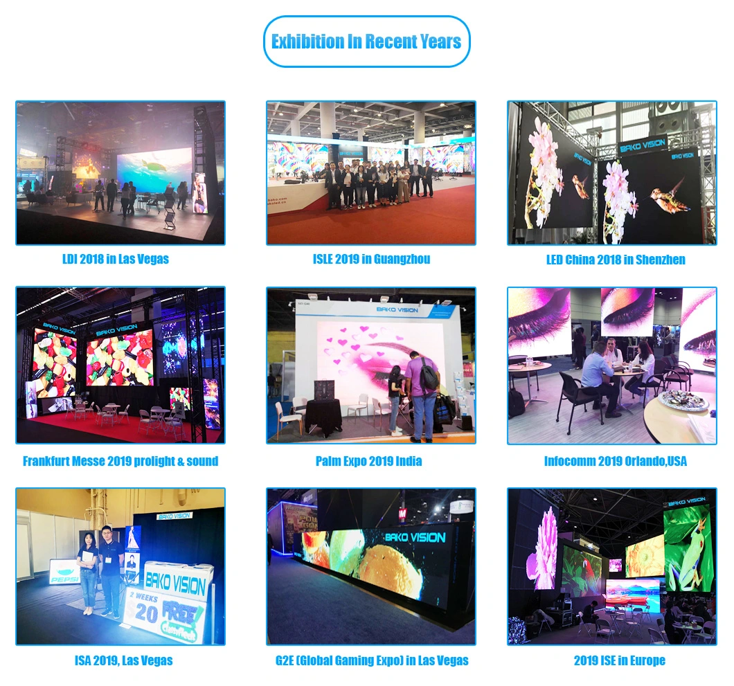 Stage Rental Outdoor LED Display Video Wall IP65 High Brightness Waterproof Easy Maintenance