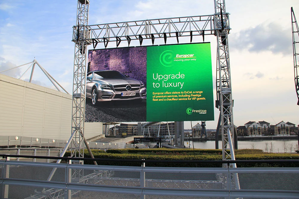 Outdoor Square Full Color Waterproof HD P3.91 Rental Advertising LED Display Billboard