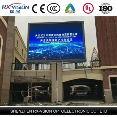 Publicidade de sinalização externa de parede de outdoor de LED