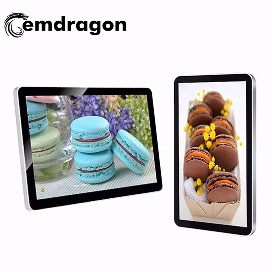 Bateria embutida IP65 à prova d'água externa Portátil LCD Digital Poster Quiosque Placas de menu digital Display de LED Display de publicidade comercial