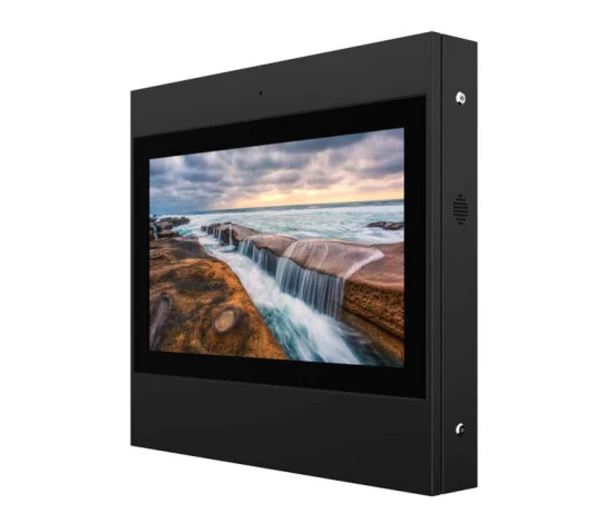 Máquina de publicidade para montagem em parede externa de 32 polegadas Rede barata Monitor LCD WiFi Totem de publicidade externa LED Sinalização digital